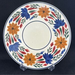 Vibrant Floral Ceramic Plate